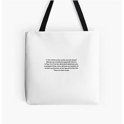 Law and Order: SVU All Over Print Tote Bag
