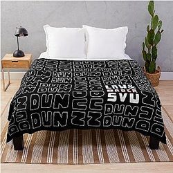 Law and Order SVU Pattern Throw Blanket
