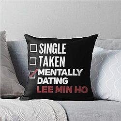 Mentally Dating Lee Min Ho Throw Pillow