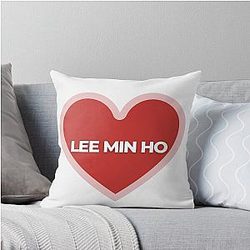 I Love Lee Min-ho Throw Pillow