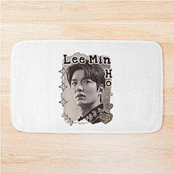 Lee Min-Ho Korean Actor K-Drama Scrapbook Collage Cozy Vintage Design Bath Mat