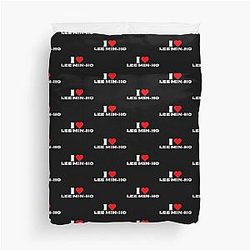 I Love Lee Min-ho White Duvet Cover