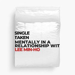 Mentally in a relationship with Lee Min ho duvet cover