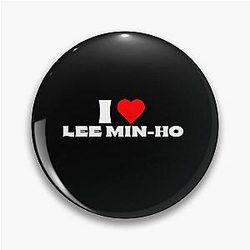 I Love Lee Min-Ho White Fonts Pin