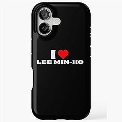I Love Lee Min Ho White Fonts iPhone Case