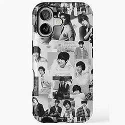 Lee Min Ho South Korean Actor Black Aesthetics Collage iPhone Case