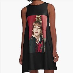 Lee Min Ho Lee Know STRAY KIDS Christmas Eve MAG A Line Dress