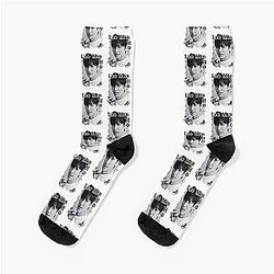 Lee Min-ho Korean Actor Kdrama Black Collage Digital Art Portrait Socks