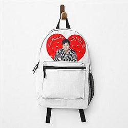 Lee Min Ho with a Heart backpack