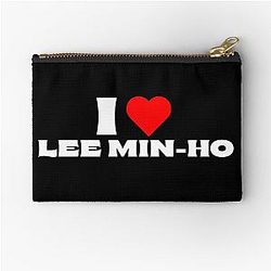 I Love Lee Min-ho White Fonts Zipper Pouch