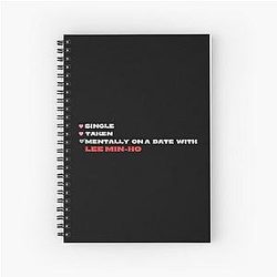 Mentally on a date with Lee Min-ho Spiral Notebook