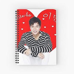 Lee Min Ho with Spiral Notebook