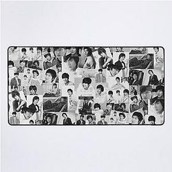 Lee Min-Ho South Korean Actor Black Aesthetics Collage Desk Mat