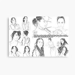 Lena Headey collage of Canvas Print