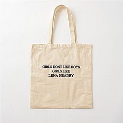 Girls Like Tote Bag by Lena Headey Design Cotton
