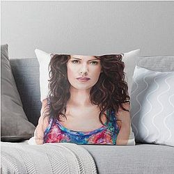 Lena Headey Art Throw Pillow