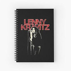 Lenny Kravitz Red Logo T-Shirt Spiral Notebook
