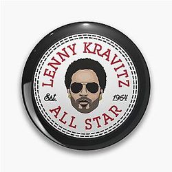 Lenny Kravitz All Star Converse Logo Pin