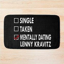 Mentally Dating Lenny Kravitz Bath Mat