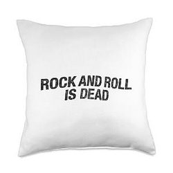Lenny Kravitz - Rock Is Dead Throw Pillow