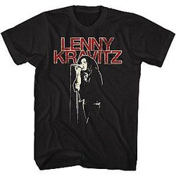 Lenny Kravitz Mens Distress Text Short Sleeve T-Shirt