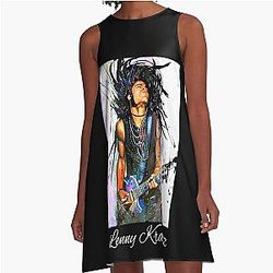 Tournée de Lenny Kravitz A Line Dress