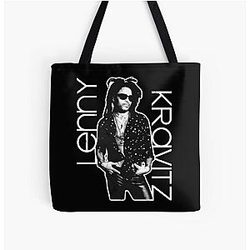 Lenny Kravitz B&W Name Tote Bag