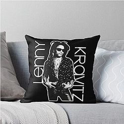Lenny Kravitz B& W Name Throw Pillow