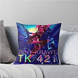 Lenny Kravitz Tour Throw Pillow