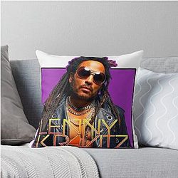Lenny Kravitz Tour Throw Pillow