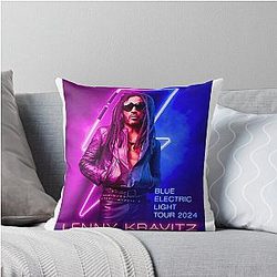 Lenny Kravitz Tour Throw Pillow