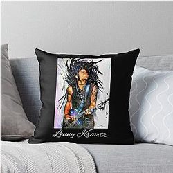 Tournée de Lenny Kravitz throw pillow