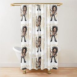 Funny Caricature of Lenny Kravitz Shower Curtain