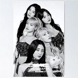 Le Sserafim Kazuha Eunchae Yunjin Sakura Chaewon SMART Make it Look Easy Poster
