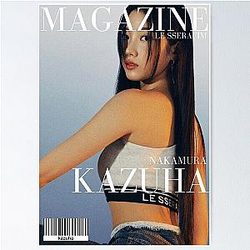 LE SSERAFIM Kazuha Magazine Poster