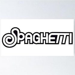 Le Sserafim Spaghetti Logo Poster