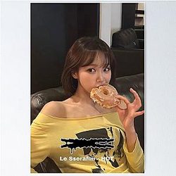 Shop LE SSERAFIM Different Chaewon Merch – Premium K-pop tees, Hoodies & Accessories Poster