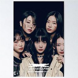 Le Sserafim Sakura Eunchae Kazuha Chaewon Yunjin SMART Make it Look Easy Poster