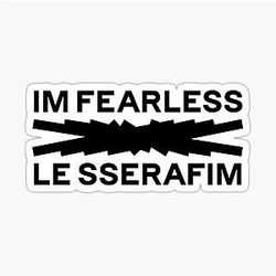 Le Sserafim logo - Serafim band girl Sticker