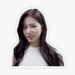 Kazuha LE Sserafim Judgy Face Sticker