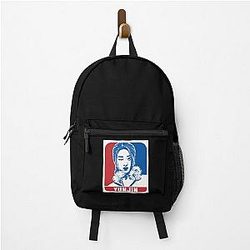 LE SSERAFIM Yunjin Sketch Silhouette Blue Backpack