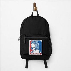 LE SSERAFIM Chaewon Sketch Silhouette Blue Backpack