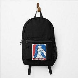 LE SSERAFIM EunChae Sketch Silhouette Blue and Red Backpack