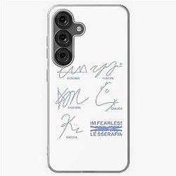 Design with autographs of Le Sserafim for Samsung Galaxy Soft Case