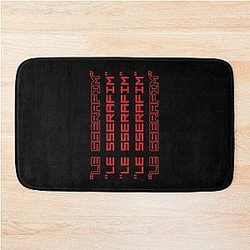 LE SSERAFIM Red Bath Mat