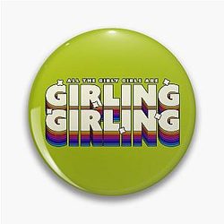 All the Girly Girls are Girling - League Ssangmundong Sserafim Crazy K-Pop Merch Pin