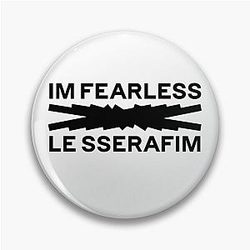 Lesserafim logo - Serafim band girl Pin