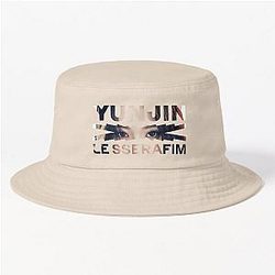 Yunjin Le Sserafim Name Overlay Bucket Hat
