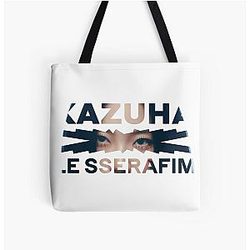 Kazuha LE SSERAFIM overlay all print tote bag
