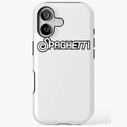 Le Sserafim Spaghetti Logo Black and White iPhone Tough Case